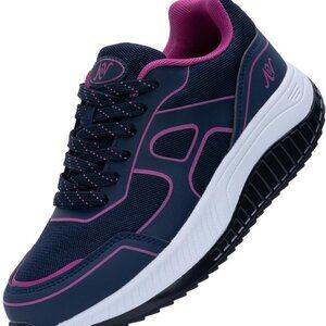 Women's Mesh Walking Shoes with Arch Support Cushioning Non Slip Traction